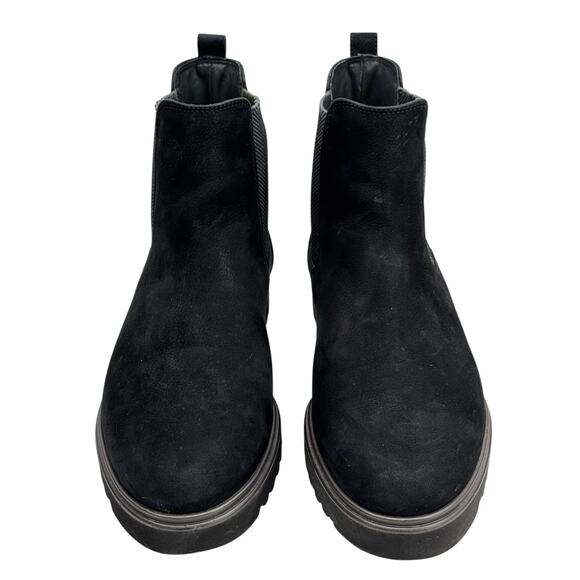 Paul Green Vienna Lugged Chelsea Boot UK 6.5 US 9 Women's Black Leather Pull On - Picture 4 of 14